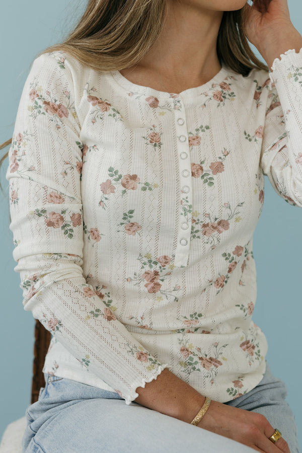 Haisley Top-Ivory Floral