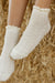 Cable Knit Twist Socks-Cream