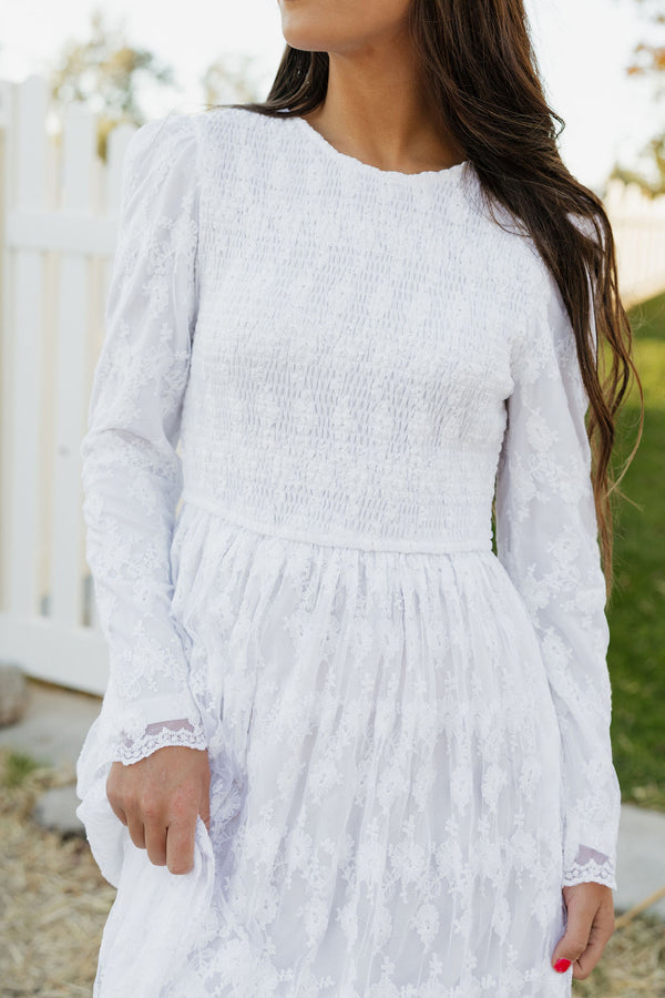 Arabelle Dress-Pure White