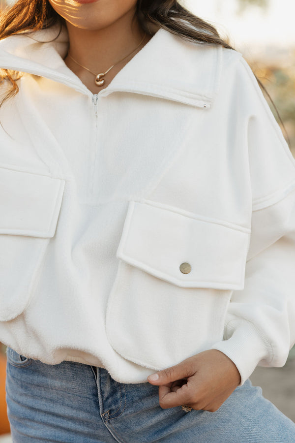 Carter Pullover-White