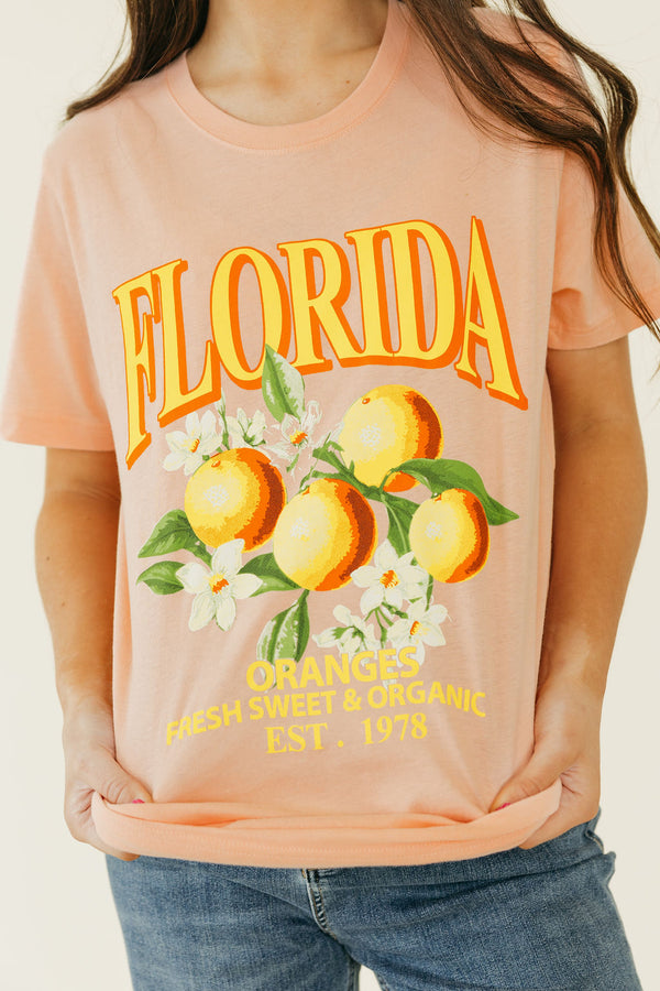 Fresh Oranges Tee-Peach