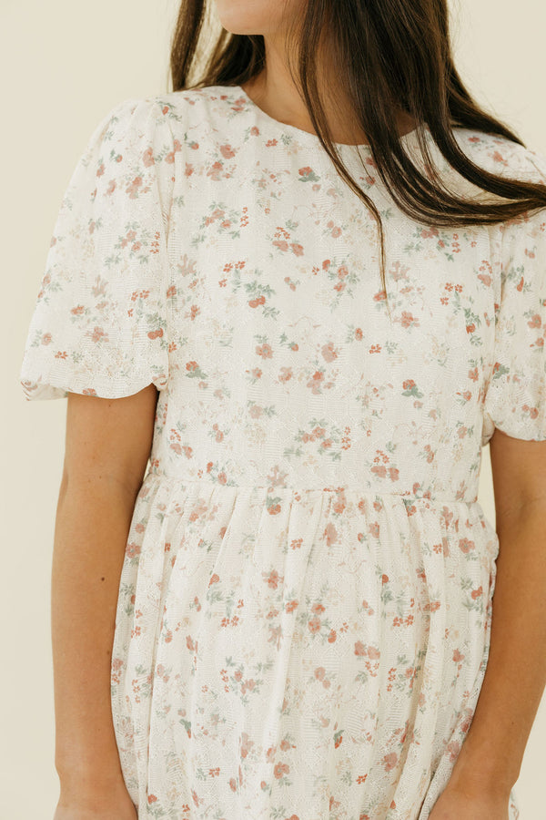 Olivia Dress-Ivory Floral