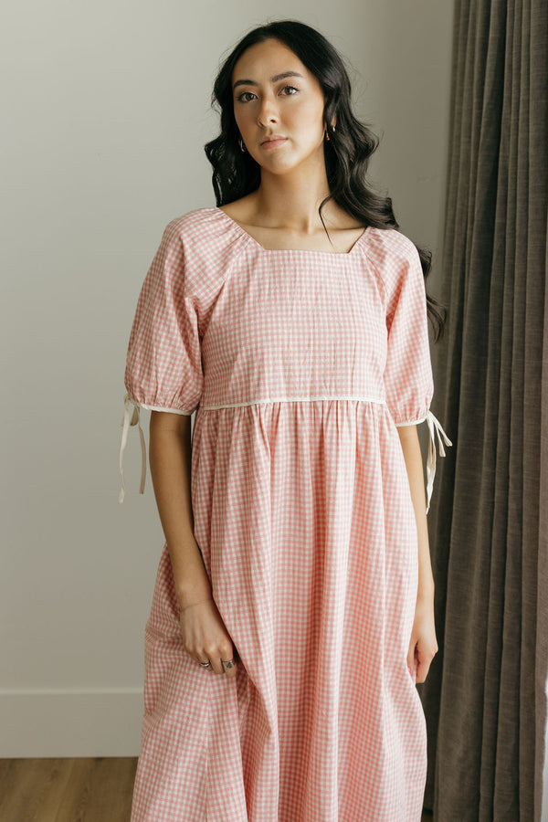 Jensyn Dress-Pink Gingham