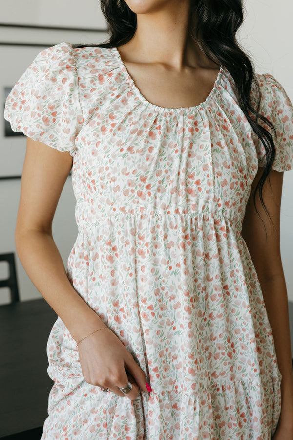 Kylie Dress-Ivory Floral