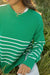 Jaide Sweater-Green/Ivory