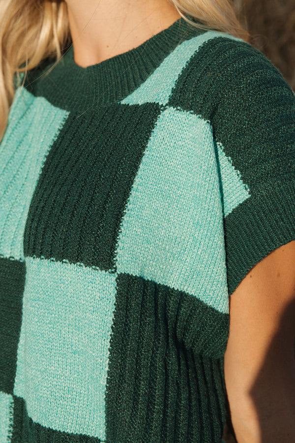 Hadlee Sweater Vest-Hunter/Sage