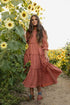 Corrine Dress-Terracotta