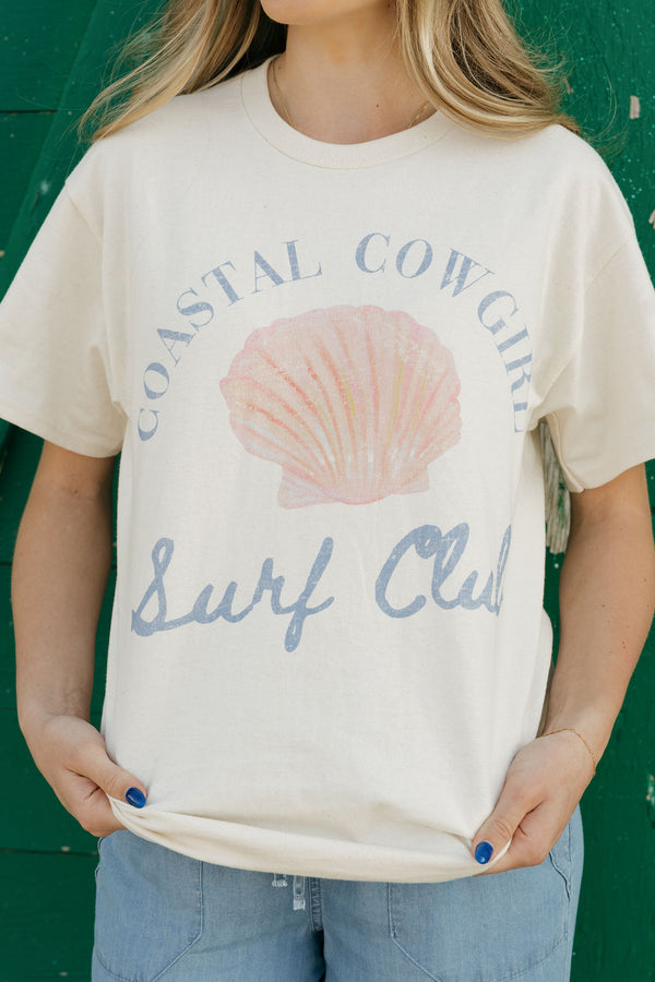 Coastal Cowgirl Tee-Ivory