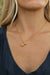 Bubble Initial Necklace-Gold