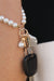 Pearl Keychain-Gold