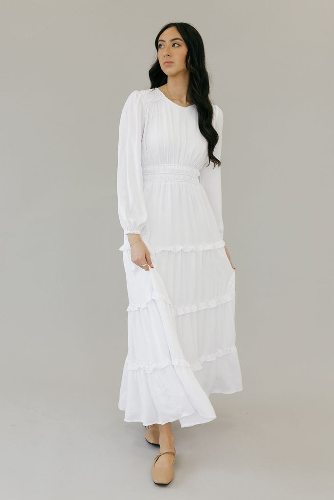 Calabran Dress-White