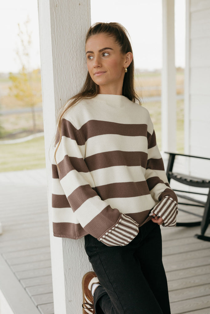 Lillian Sweater-Coco/White