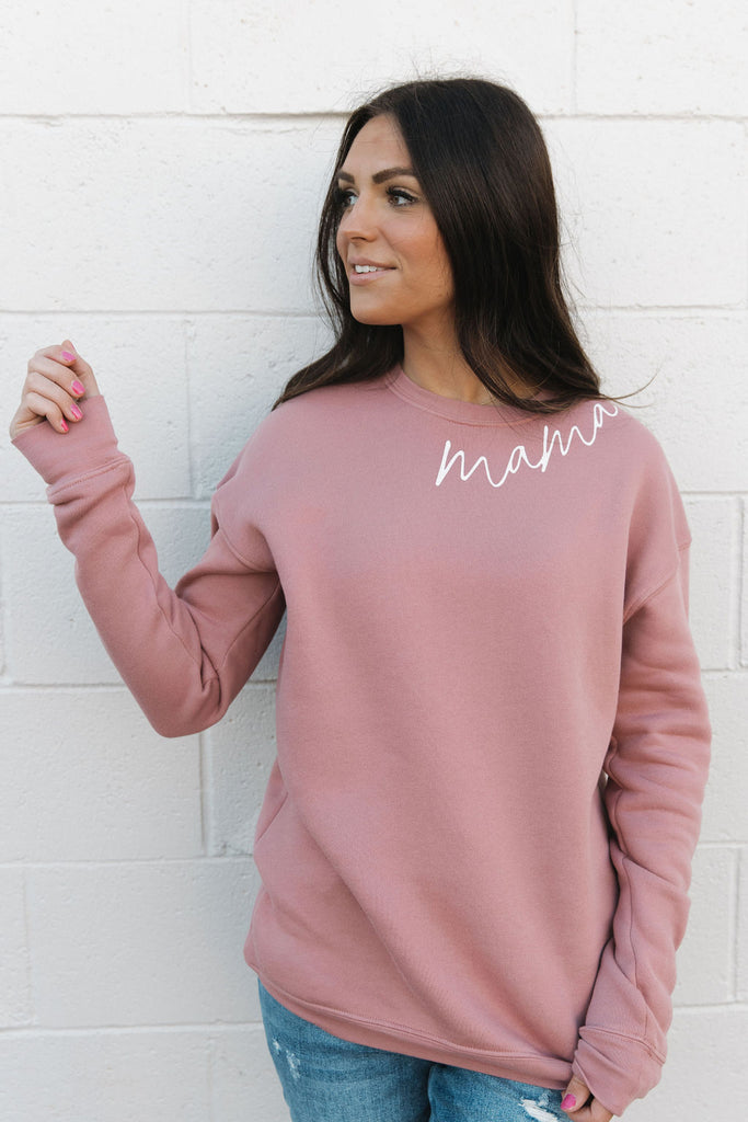 Dainty Mama Pullover-Mauve