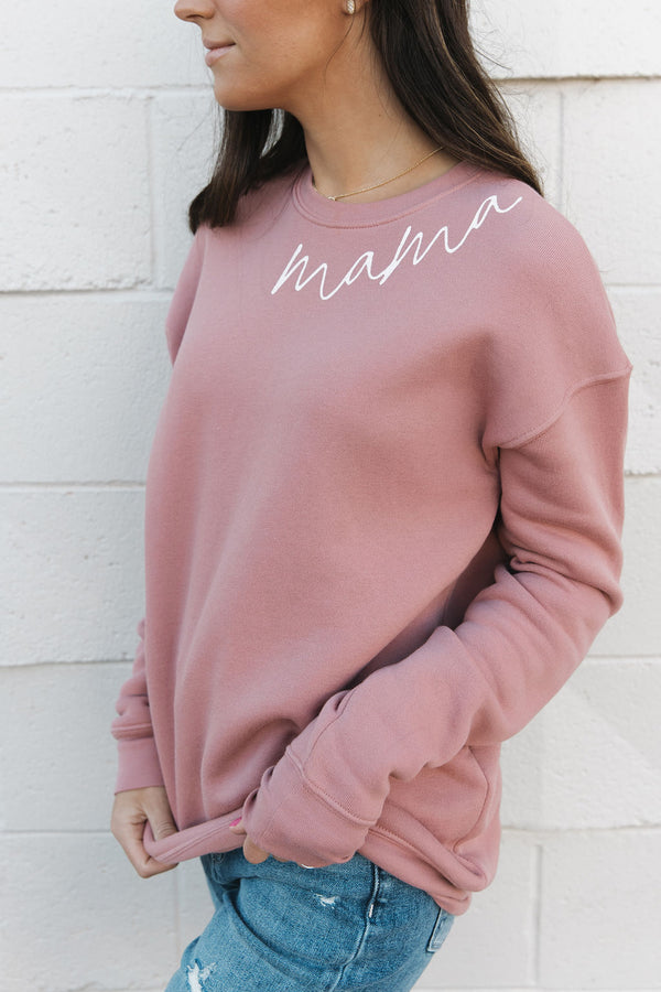 Dainty Mama Pullover-Mauve