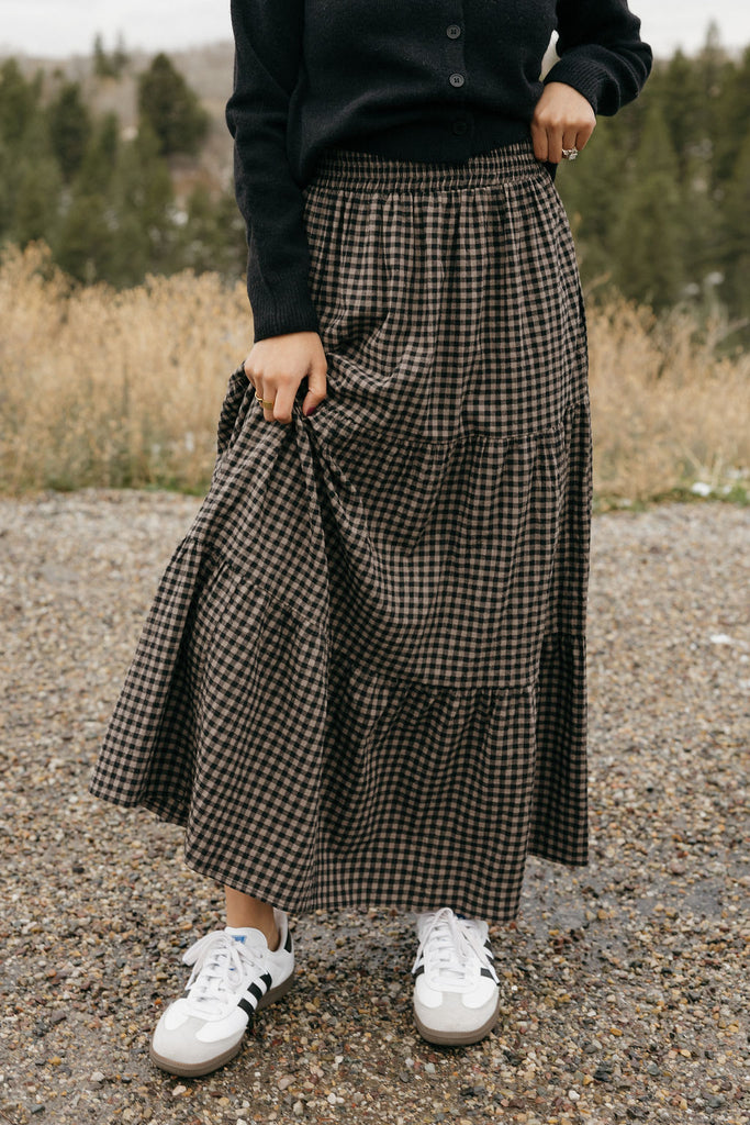 Julianna Skirt-Black/Wenge