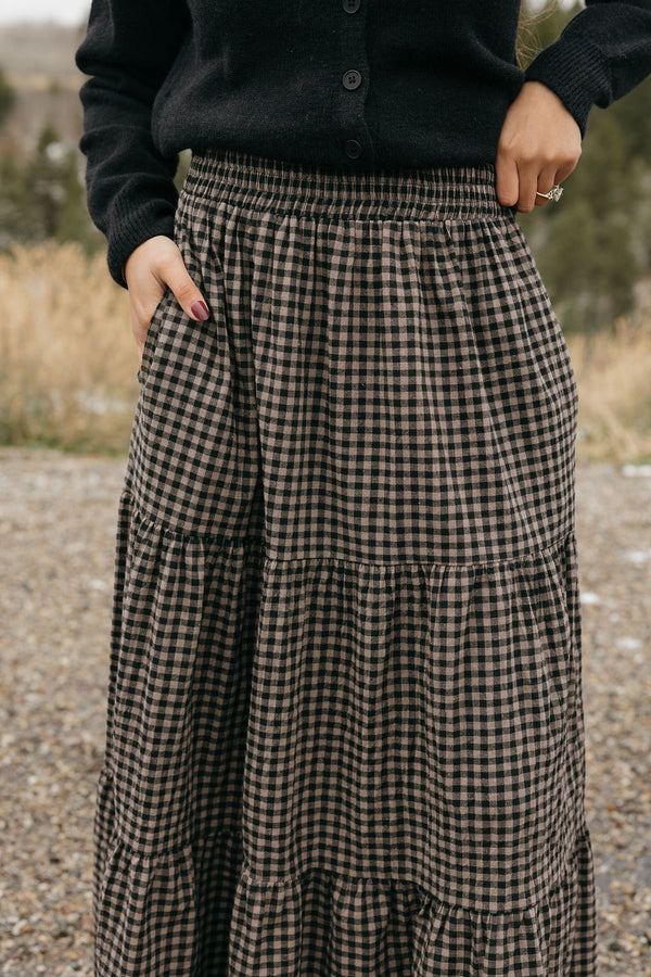 Julianna Skirt-Black/Wenge