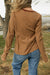 Cody Top-Camel/Dark Brown