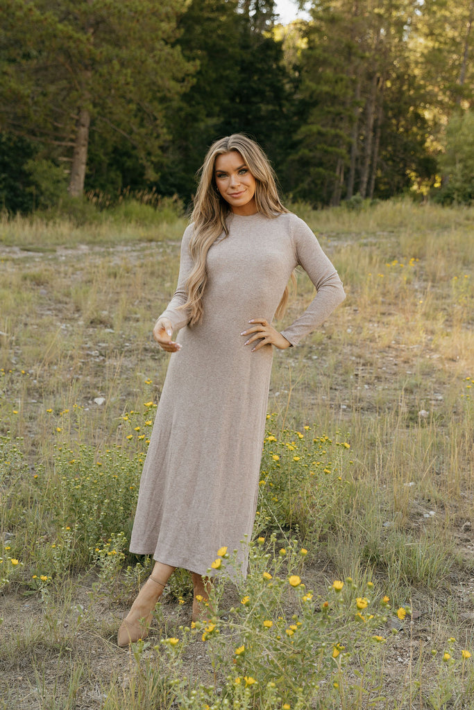 Autumn Dress-Taupe