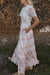 Rose Garden Dress-Ivory Floral