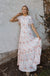 Rose Garden Dress-Ivory Floral