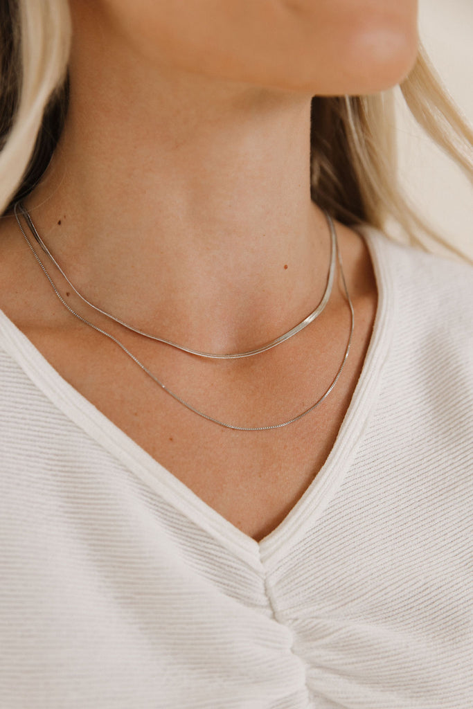 Nickie Layered Necklace-Sterling Silver