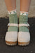 Calcetines Candice-Verde/Crema