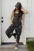 Vemeer Overalls-Black Floral