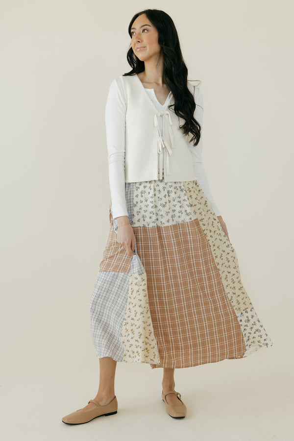 Marybeth Skirt-Ivory Floral