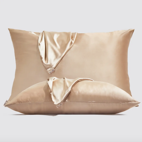 Holiday Satin Pillowcase-Champagne