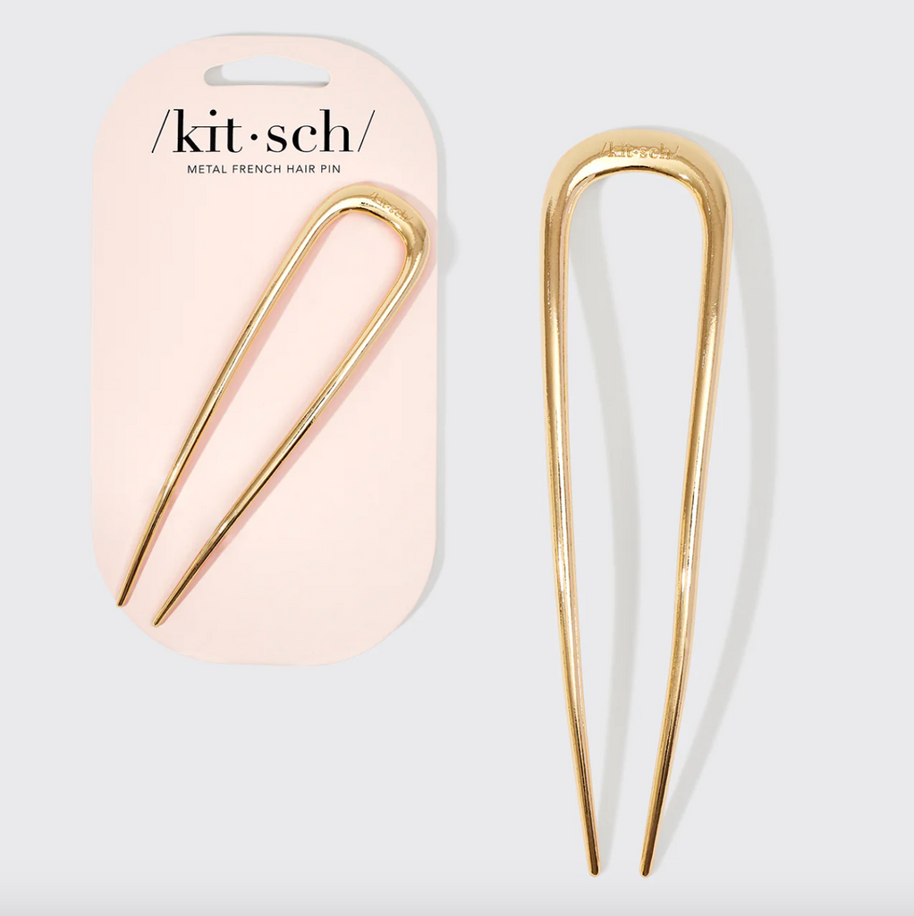 French Hair Pin-Gold