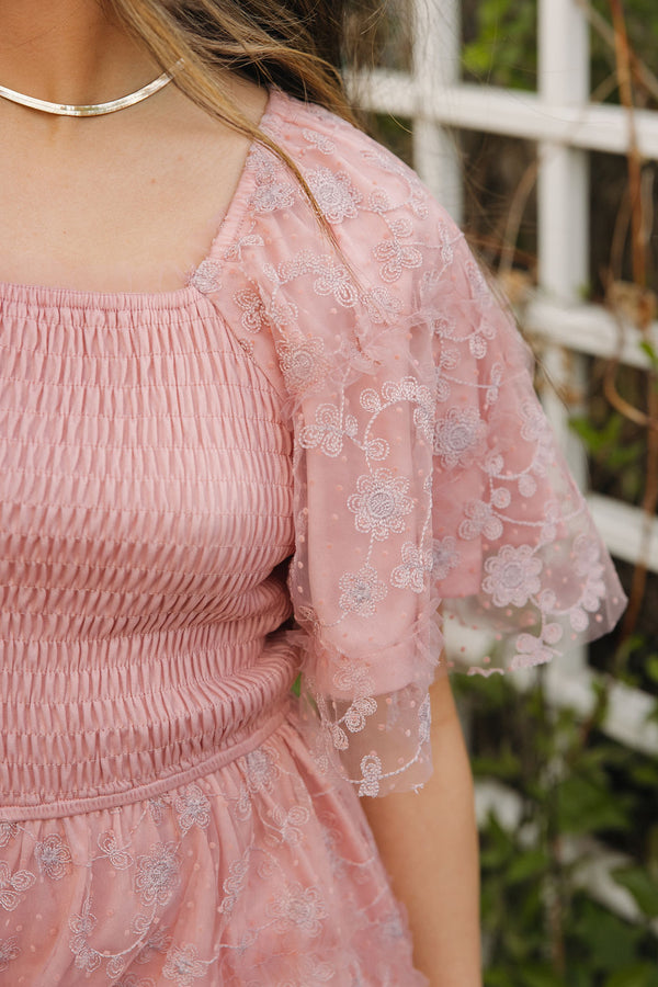 Marilee Dress-Dusty Rose