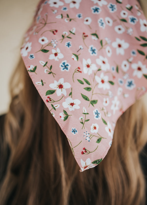 Hair Bandana-Pink Floral