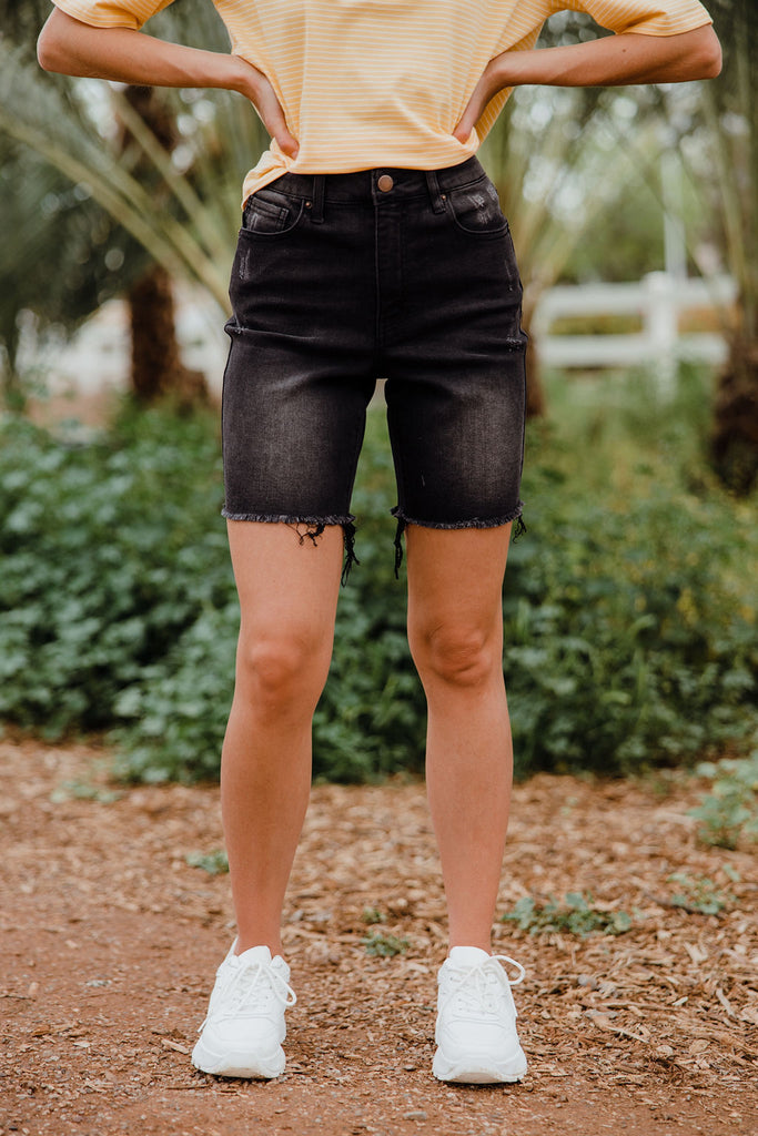 Sequoia Bermuda Shorts-Black