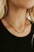 Lock Chain Necklace-Gold