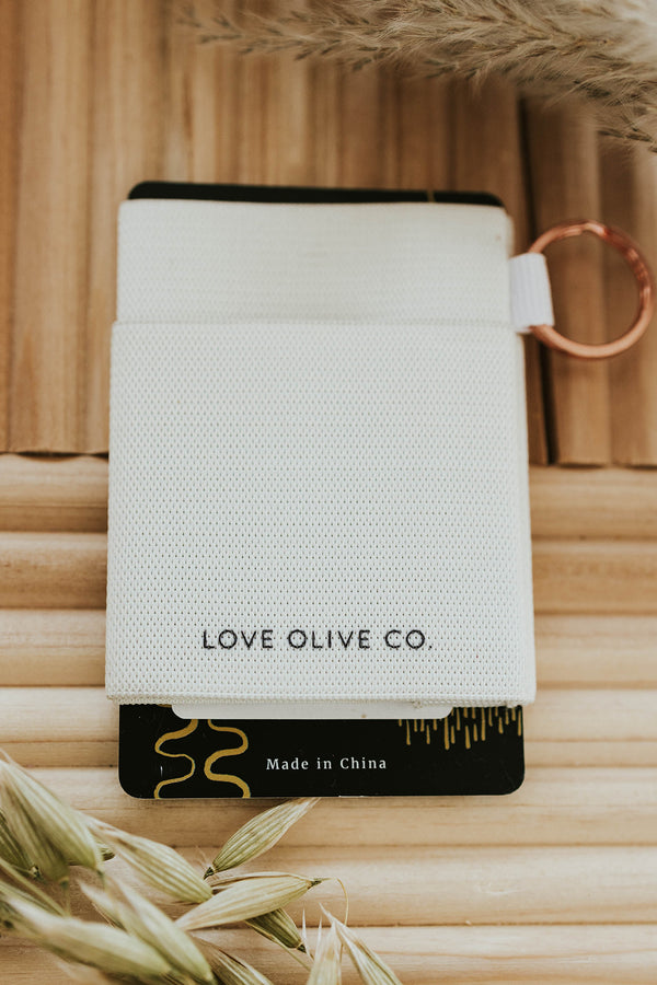 Thread Elastic Wallet-Love Olive Co/Sunset