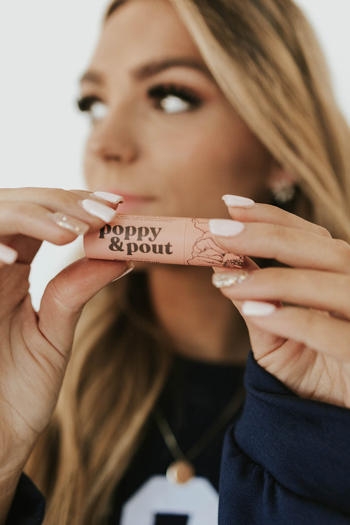 Poppy & Pout Lip Balm-Pink Grapefruit